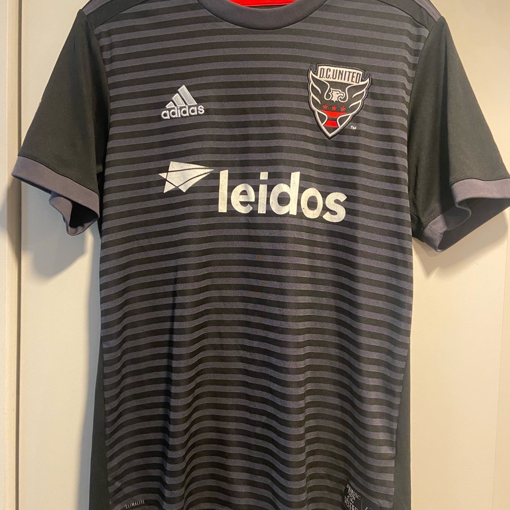 Adidas Men's Gray DC United Striped Jersey